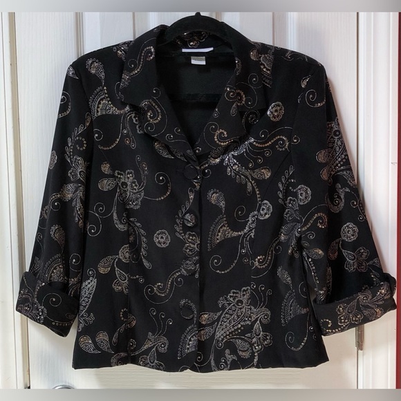 Dress Barn Glittery Black Jacket - Picture 1 of 4